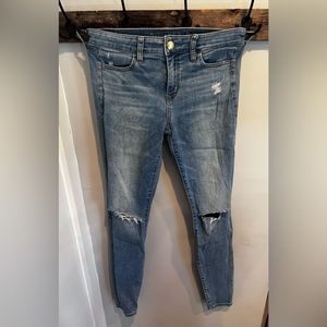 American Eagle Jegging Medium Wash Size: 10 x-Long
